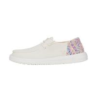 HEYDUDE Wendy Funk Surf Baja, zapatos para mujer, mocasines sin cordones, cómodos y ligeros, Marfil/Multi, 42 EU
