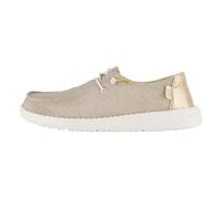 HEYDUDE Wendy Metallic Sparkle 41 Oro y bronce