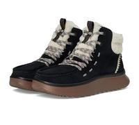 HEYDUDE Wendy Peak Apres Suede Cozstit - Zapatillas para mujer, Negro/Bronceado, 38 EU