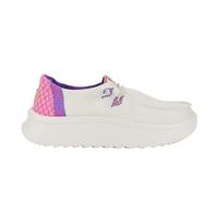 HEYDUDE Wendy Peak - Tenis para Mujer, Blanco/Rosa, 36 EU