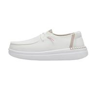 HEYDUDE Wendy Rise - Zapatos Estilo Mocasín para Mujer, Spark White, 40