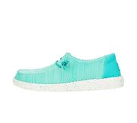 HEYDUDE Wendy Stretch Sox - Zapatos Estilo Mocasín para Mujer, Ceramic Blue, 40