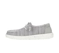 HEYDUDE Wendy Stretch Sox - Zapatos Estilo Mocasín para Mujer, Light Grey, 41