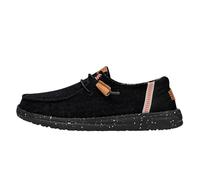 HEYDUDE Wendy Washed Canvas - Zapatos Estilo Mocasín para Mujer, Black, 38