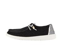 HEYDUDE Women Wendy Boho Crochet Black Casual Moccasin 40 EU
