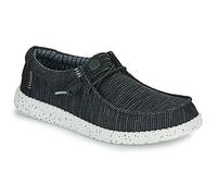 HEYDUDE Wally Stretch Sox - Zapatos Estilo Mocasín para Hombre, Black/White, 41