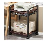 HeyDutyRollingPrinterStandwithStorageShelvesMobileUnderDeskTrolleyCartforOfficeOrganization&EasyMobilityIdealforPrintersScanners&More