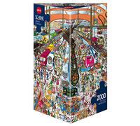 Heye 29730 - Triángulo del Rompecabezas, la estación de Tren Triangulares 2.000 Partes, Christoph Schön, Multicolor