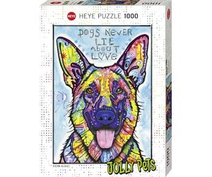 Heye 29732 - Puzzle estándar, los Perros Nunca mienten 1.000 Partes, Dean Russo, Multicolor