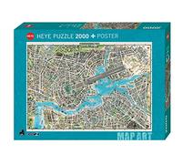 Heye Verlag Póster City of Pop Standart 29844 – 2000 piezas – incluye cartón – Gris