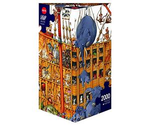 Heye - 58432 - Puzzle Clásico - Arche Noah Caja Triangular - 2000 Piezas