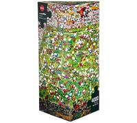 (HY29072) - Heye - Triangular , 4000 Pc - Crazy World Cup, Mordillo
