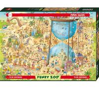 Heye Desert Habitat: 1000 Piezas | Marino Degano Humorístico Mundo Desértico con figuras extravagantes y escenas de objetos ocultos detallados, 70 x 50 cm