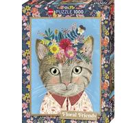 Heye- Gato Puzzle, Color Plata (300005)