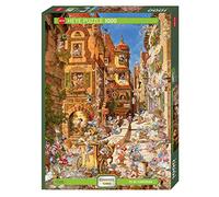 Heye HY29874 Rompecabezas-Ciudad Romántica, 1000 Pc-by Day, Michael Ryba