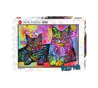 Heye- Other License Gatos Puzzles-Jolly Pets, 1000 Piezas-Devoted 2 Cats, Multicolor (Athesia Kalenderverlag GmbH HY29864)