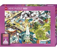 Heye- Puzle, Color Plata (29949)