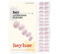 Heyhae Tiras de uñas de gel semicuradas | Envolturas de uñas de gel curado al sol, no necesita lámpara LED, fácil de aplicar y quitar, incluye 28 tiras, 1 almohadilla de preparación, 1 lima de uñas y