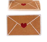 Heyhaho Valentines Door Mat, 2026 Valentines Door Mat Envelope Heart Non Slip Floor Mats, Heart Envelope Doormat Non Slip Indoor Outdoor Entranc (40 * 60cm)