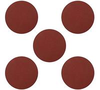 Heyiarbeit 5pcs 10 pulgadas 250mm discos de lija 80 granos autoadhesivo adhesivo trasero óxido de aluminio papel de lija