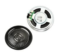 Heyiarbeit DIY Altavoz magnético 8 ohmios 0.5 W 40 mm forma redonda reemplazo altavoz estéreo Woofer altavoz para DIY audio altavoces interfono 4 unids