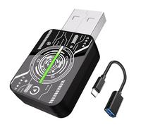 HEYINCAR+ Wireless Carplay Adapter, inalámbrico para CarPlay/Android, actualización 2025,Memoria USB CarPlay, fácil de conectar y Jugar,Compatible con Coches a Partir de 2016 y iPhone iOS 10+