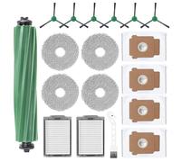 Heykewi Juego de accesorios compatible con iRobot Roomba Plus 405 y Roomba Plus 505 Combo Robot Aspirador | 1 cepillo principal + 2 x filtros + 4 x paños + 6 x cepillos laterales + 4 x bolsas para el
