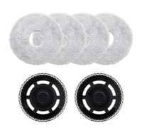 Heykewi Paños de fregona con Soporte de Repuesto para iRobot Roomba Plus 405 Combo / 505 Combo Robot Aspirador, 2 Porta Toallitas, 4 Paños de Mopa