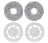 Heykewi Paños de fregona con Soporte de Repuesto para Roborock Qrevo S/Qrevo Pro/Qrevo Plus/Qrevo Maxv/Qrevo Master/Qrevo Slim Aspiradora, 2 soportes de repuesto + 2 Paños de Repuesto