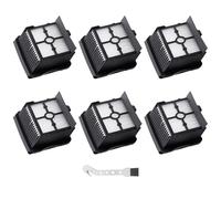 Heykewi Paquete de 6 filtros HEPA de repuesto Para Rowenta X-Clean 10 ZR336A01 Aspirador Filtros para Rowenta Narwal S20 Pro Aspirador, 6 filtros, 1 cepillo de limpieza