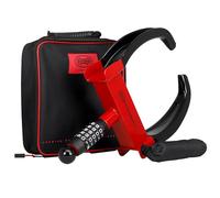 HEYNER® Bloqueo de abrazadera de rueda codificado T-Block Pro (850500) - Dispositivo de seguridad antirrobo avanzado para autocaravanas y coches - Cerradura de combinación de 5 dígitos, se adapta a