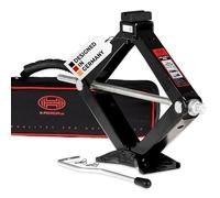 HEYNER Gato hidráulico de Tijera con manivela y Almohadilla de Goma, 2 t para SUV/Coche - con Bolsa