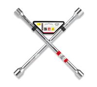 Heyner Germany Llave en X para rueda de 4 vías para coche, furgoneta, camión