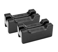 HEYNER® Juego de 2 Almohadillas de Goma para Caballete 347430 (3 t) de Ancho de 28 mm de Ancho, 3 toneladas de Goma, para Gato hidráulico, protección de Suelo