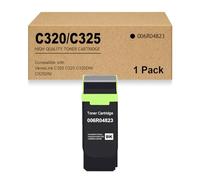 Heynnie pro Cartucho de tóner remanufacturado C320 C325-1BK de repuesto para Xerox C320 C325 Cartucho de tóner 006R04823 para impresora C320 C325 (con chip)