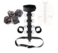 Heyokoy Ensemble de sangles de Yoga Noires pour Les Mains et le Dos
