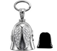 HEYOMI Campanilla de moto Guardian Bell original, campana para moto, llavero de la suerte, ángel de la guarda con anillo colgante para coches eléctricos, bicicletas, etc.