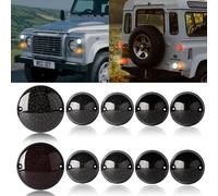 HEYOUTH 10PCS for Defender LED Light Upgrade Kits,Trasera Luces,Antiniebla Luz de Marcha Atrás Luz lateral Delantera compatible for Land Rover Defender 90/110 1990-2016 Lentes ahumadas
