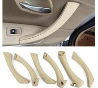 HEYOUTH 6 PCS Manija interior del automóvil,Cubierta de tirador,Manija de Puerta de Cocha Compatible para BMW 3 Series E90/E91/E92/E93 316i,320i,320d,323i,325i,328i,335i,335i (2004-2011)- (beige)