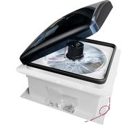 HEYOUTH Ventilador de Ventilación de Techo para Caravanas,Ventilador 12v Autocaravana,Claraboya Caravana 40 * 40cm,Flujo De Aire Bidireccional,para Caravanas,Autocaravanas