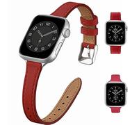 HEYOZURY 2 Paquetes Compatible con Apple Watch Correa Mujeres Slim 41mm 45mm 40mm 44mm 49mm Cuero Genuino Pulsera de Reemplazo Ultrafina Para iWatch Series 11/10/9/8/7/6/5/4/3/2/1/SE
