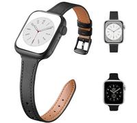 HEYOZURY 2 Paquetes Compatible con Apple Watch Correa Mujeres Slim 41mm 45mm 40mm 44mm 49mm Cuero Genuino Pulsera de Reemplazo Ultrafina Para iWatch Series 11/10/9/8/7/6/5/4/3/2/1/SE