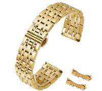 HEYOZURY Correas de Reloj Meta de Acero Inoxidable Extremo Recto y Curvo Correa de Metal de 12mm 14mm 16mm 18mm 19mm 20mm 21mm 22mm Correa de Reemplazo de Metal para Hombres Mujeres