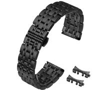 HEYOZURY Correas de Reloj Meta de Acero Inoxidable Extremo Recto y Curvo Correa de Metal de 12mm 14mm 16mm 18mm 19mm 20mm 21mm 22mm Correa de Reemplazo de Metal para Hombres Mujeres
