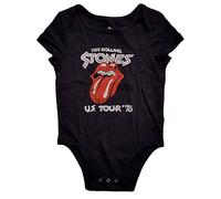 HeyRusty The Rolling Stones Kids Baby Grow: US Tour '78 - 6 - 9 Months - Black