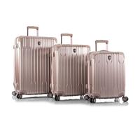 Heys Xtrak 4 ruedas Juego de maletas 3 piezas con pliegue de expansión color bronce