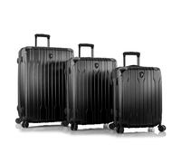 Heys Xtrak 4 ruedas Juego de maletas 3 piezas con pliegue de expansión negro