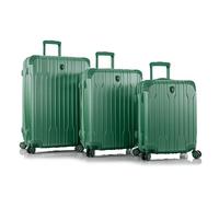 Heys Xtrak 4 ruedas Juego de maletas 3 piezas con pliegue de expansión verde