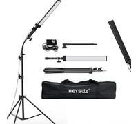 Heysliy Kit de luz LED para fotografía y Tubo Suave, Ajustable 180°, trípode de luz Ajustable de 2 m para Belleza, Cejas, Maquillaje, fotografía de Retratos y Productos, luz de iluminación