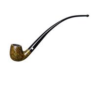 Heysong Tubo de lectura hecho a mano Churchwarden Gandalf Pipe Fit 9 mm HSAA0086 (dorado)